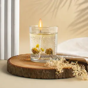 Dried Bloom Aroma Gel Candle English Rose