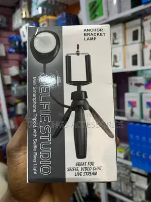 Selfie Studio Mini Tripod Stand With Selfie Ring Light