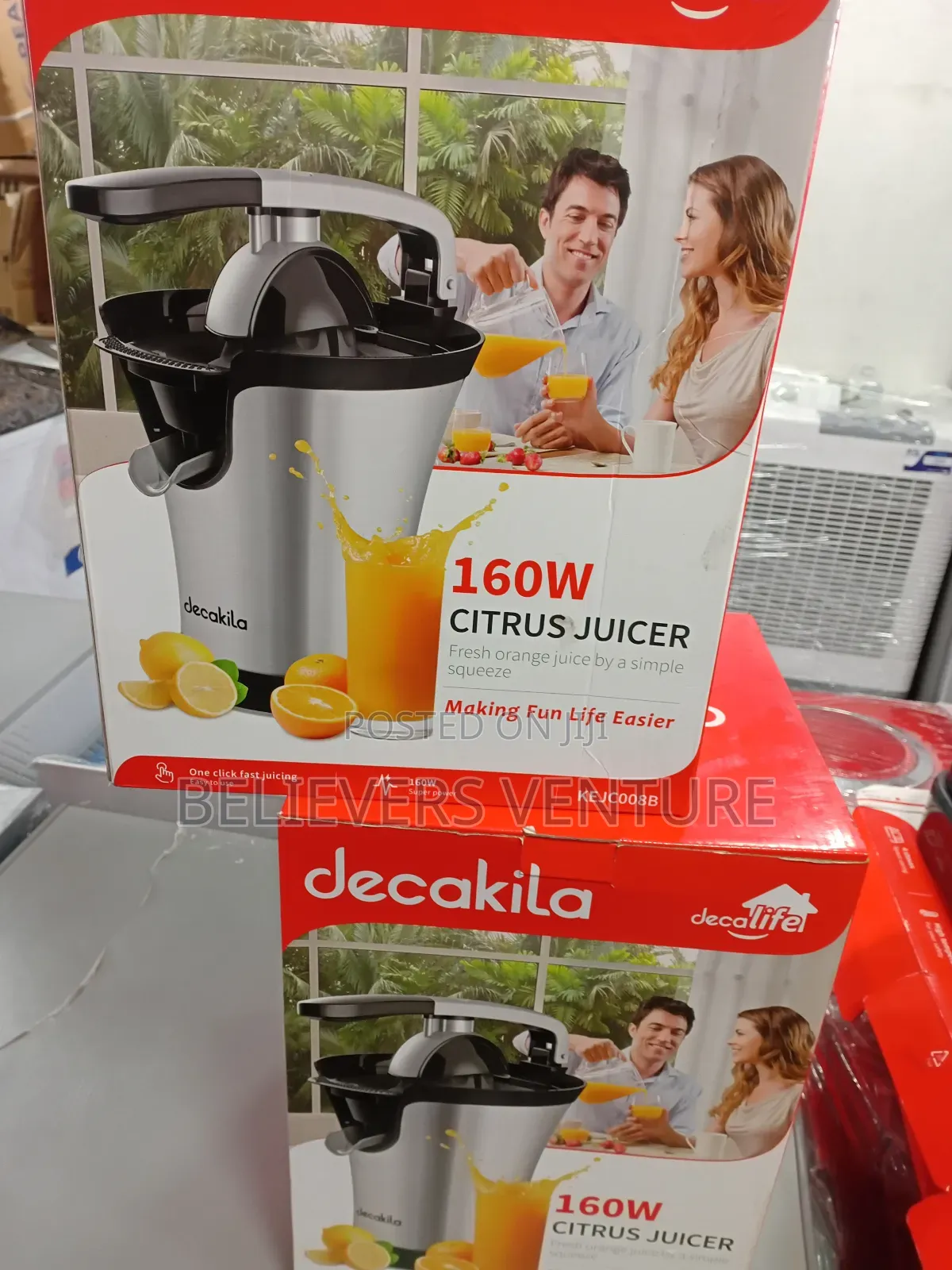 Decakila Fire Up Fruit Squeezing 160w Fruit Juicer