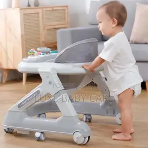 Baby Walker, Foldable Baby Push Walker With Adjustable Hight