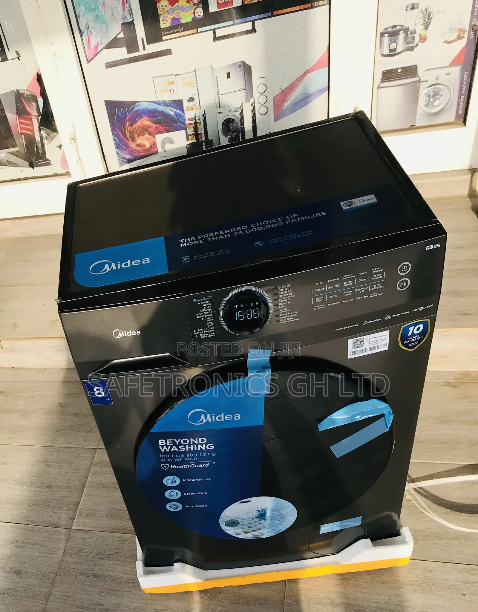 Authentic Midea 8kg Front Load Inverter Smart Fullauto