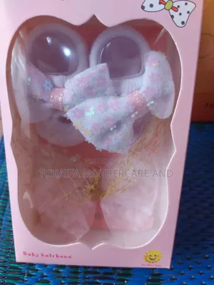 Baby Girl Shoe Socks With Head Band