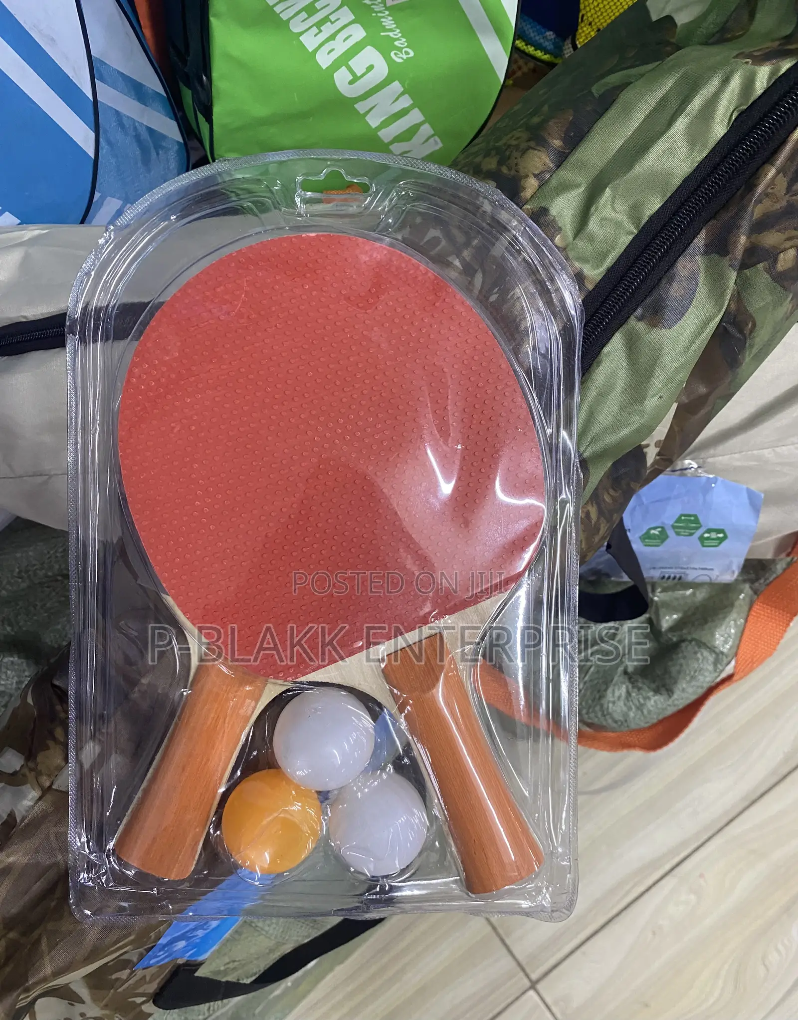 Table Tennis Ball X3 and Tennis Bat/Racket