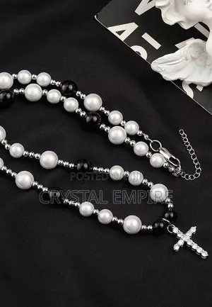 Pearl Cross Necklace