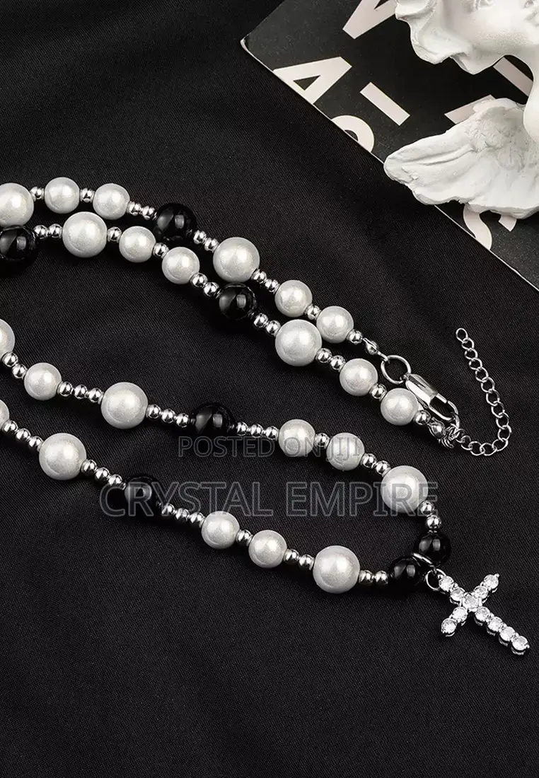 Pearl Cross Necklace