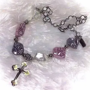 Baroque Pearl Cross Necklace