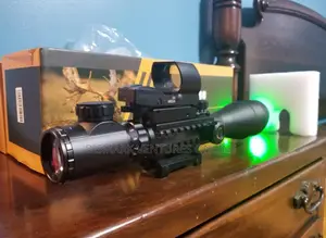 12x50 Zoom Rifle Scope Laser Sight And Holographic Dot