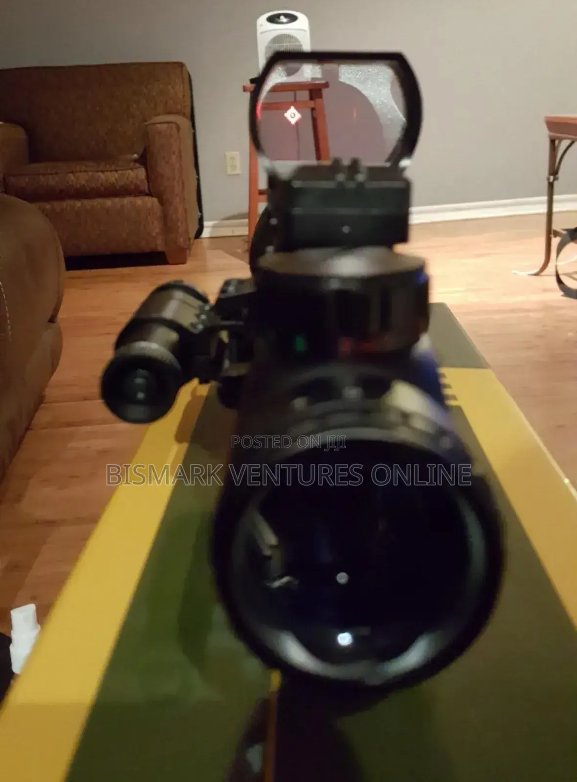 12x50 Zoom Rifle Scope Laser Sight And Holographic Dot