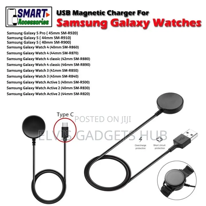 Samsung Galaxy Watch Ultra/9/8/7/6/5/5 Pro/4/3 Charger