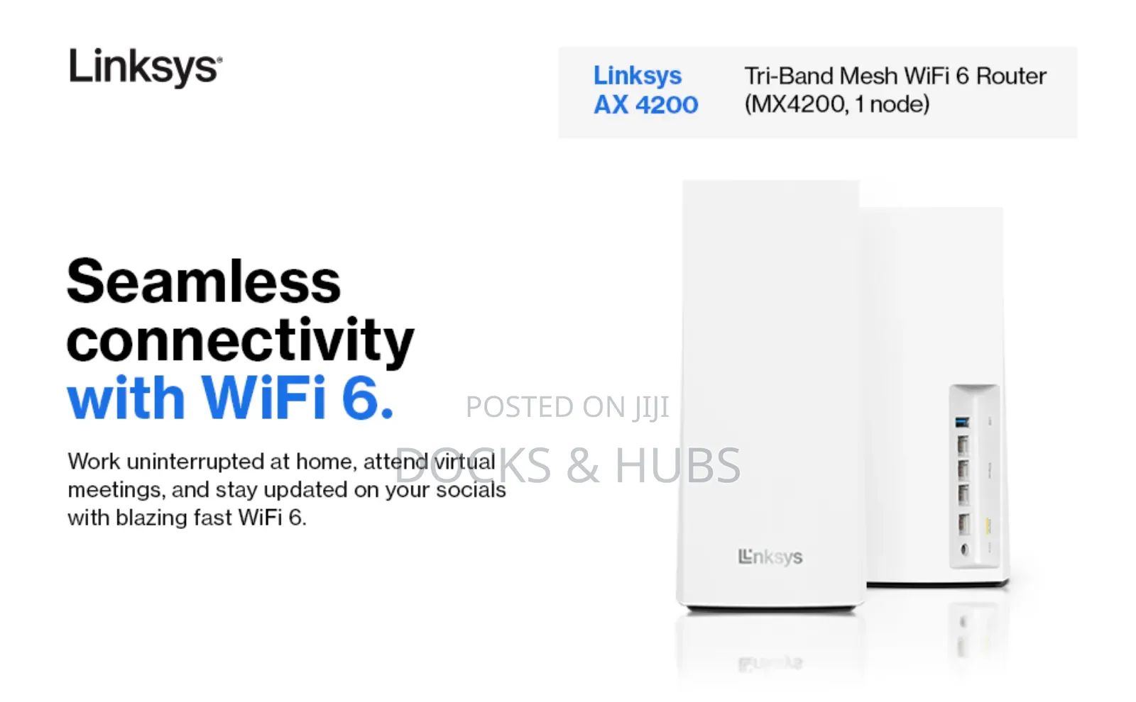 Linksys Mx4200 Mesh Wifi Router - Ax4200 Wifi 6 Router -