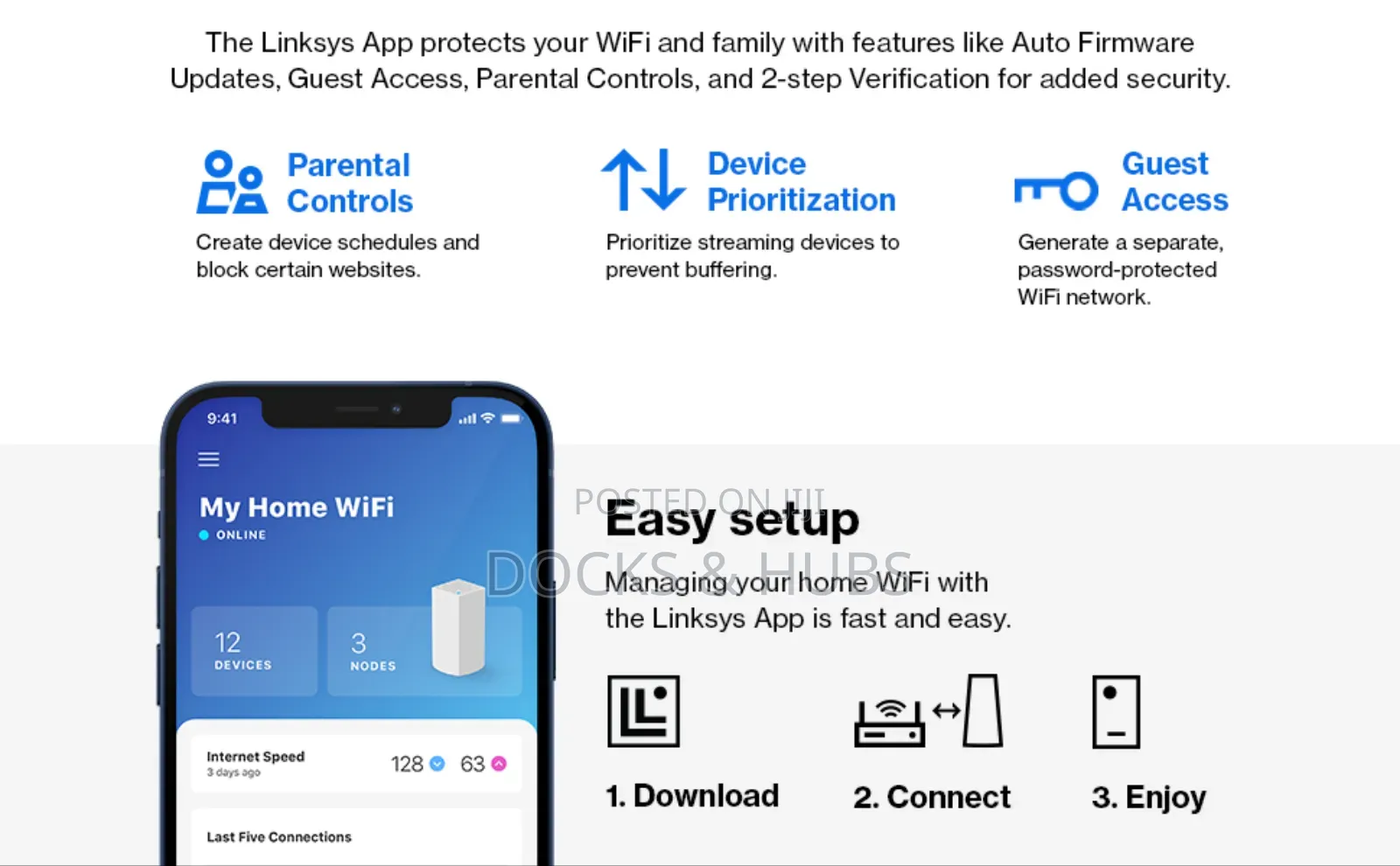 Linksys Mx4200 Mesh Wifi Router - Ax4200 Wifi 6 Router -