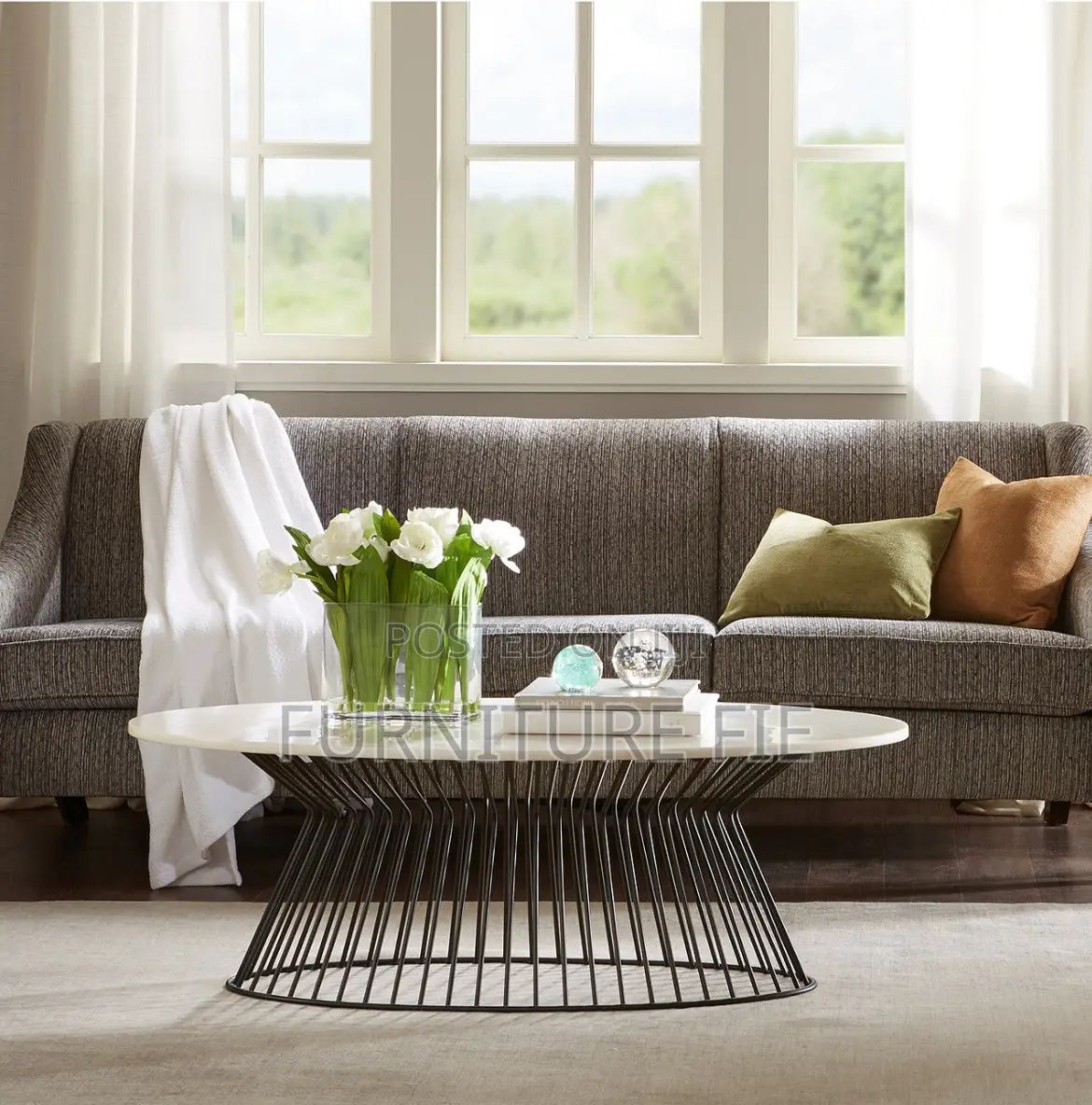 Marbury Coffee Table With Real Marble Top From Macys Usa 