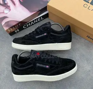 Reebok Club C Suede Black White