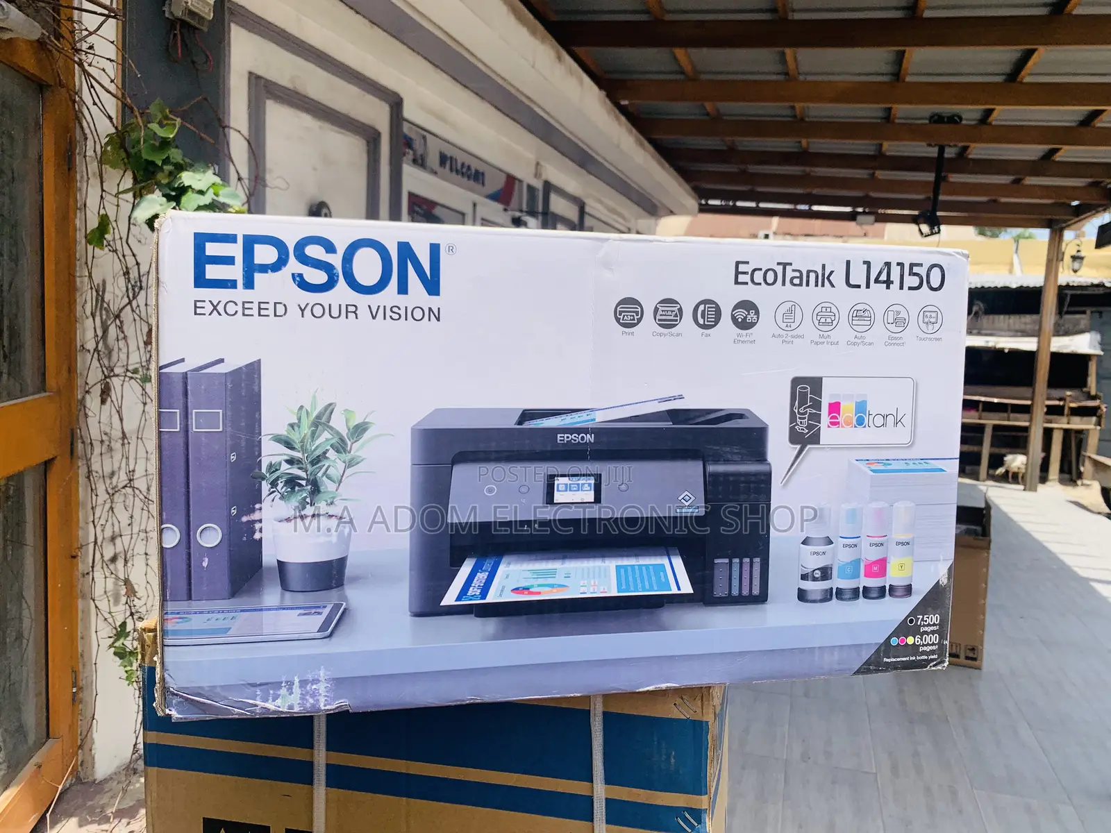 Print More at a Low Cost Epson Wi-Fi All in 1 A3/4 Adf