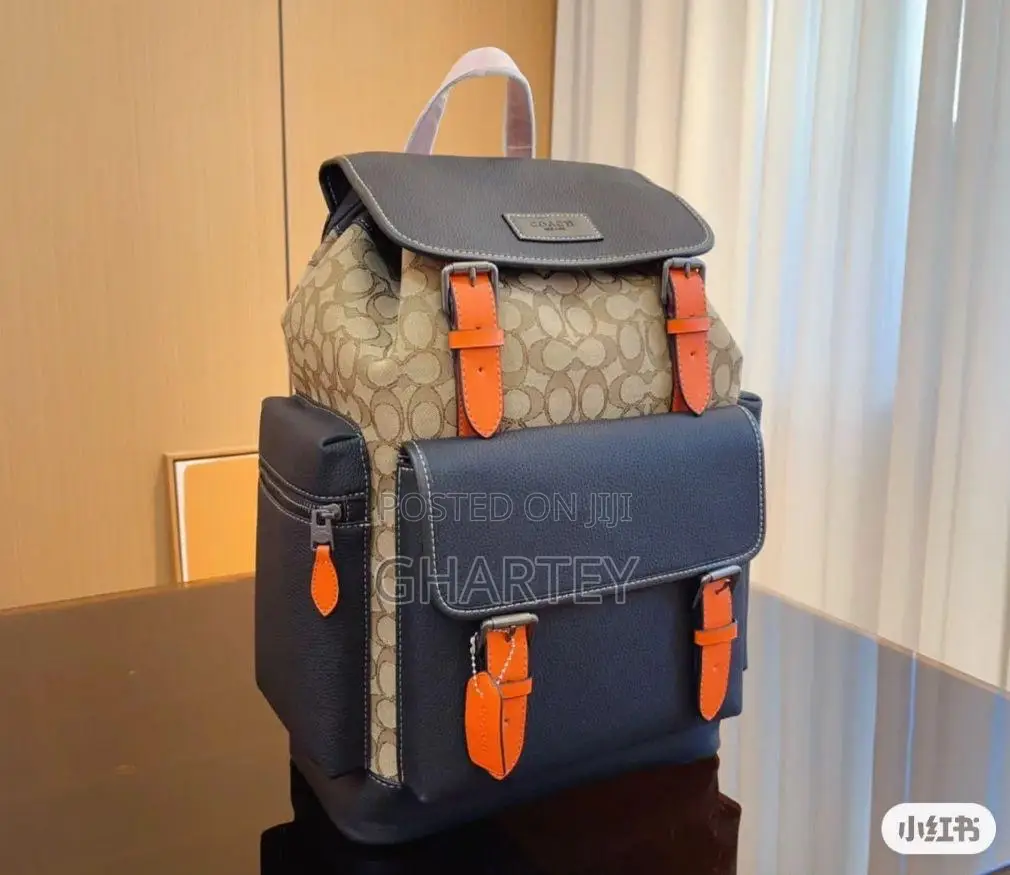 Luxury Coach Leather Bagpack