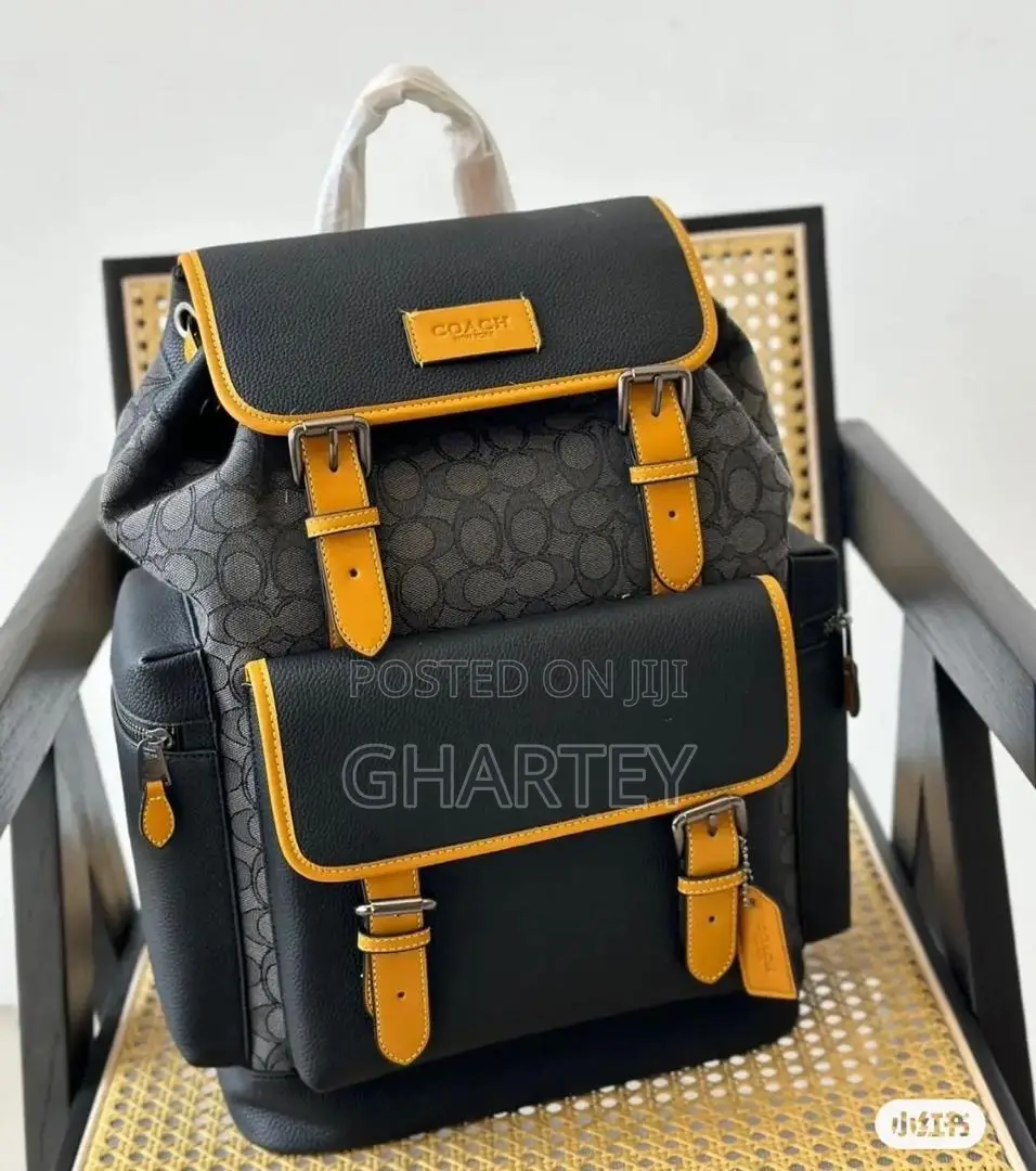 Luxury Coach Leather Bagpack