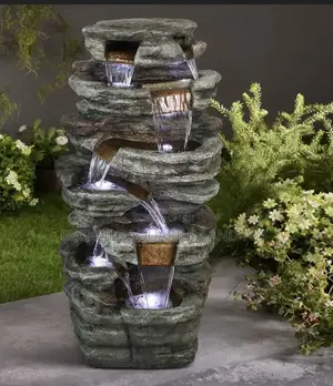 Ultra Morden 4 N 5 Tie Fountain With Led Light