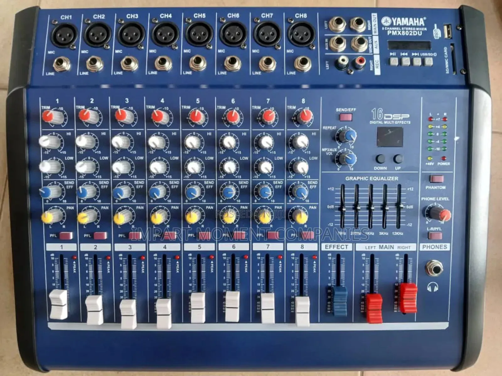 Yamaha 8 Channels Powerful Mixeramp