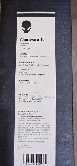 Laptop Dell Alienware x16 32GB Intel Core i9 SSD 2T