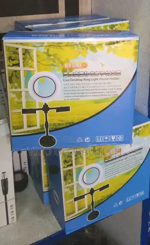 Live Desktop Ring Light Phone Holder