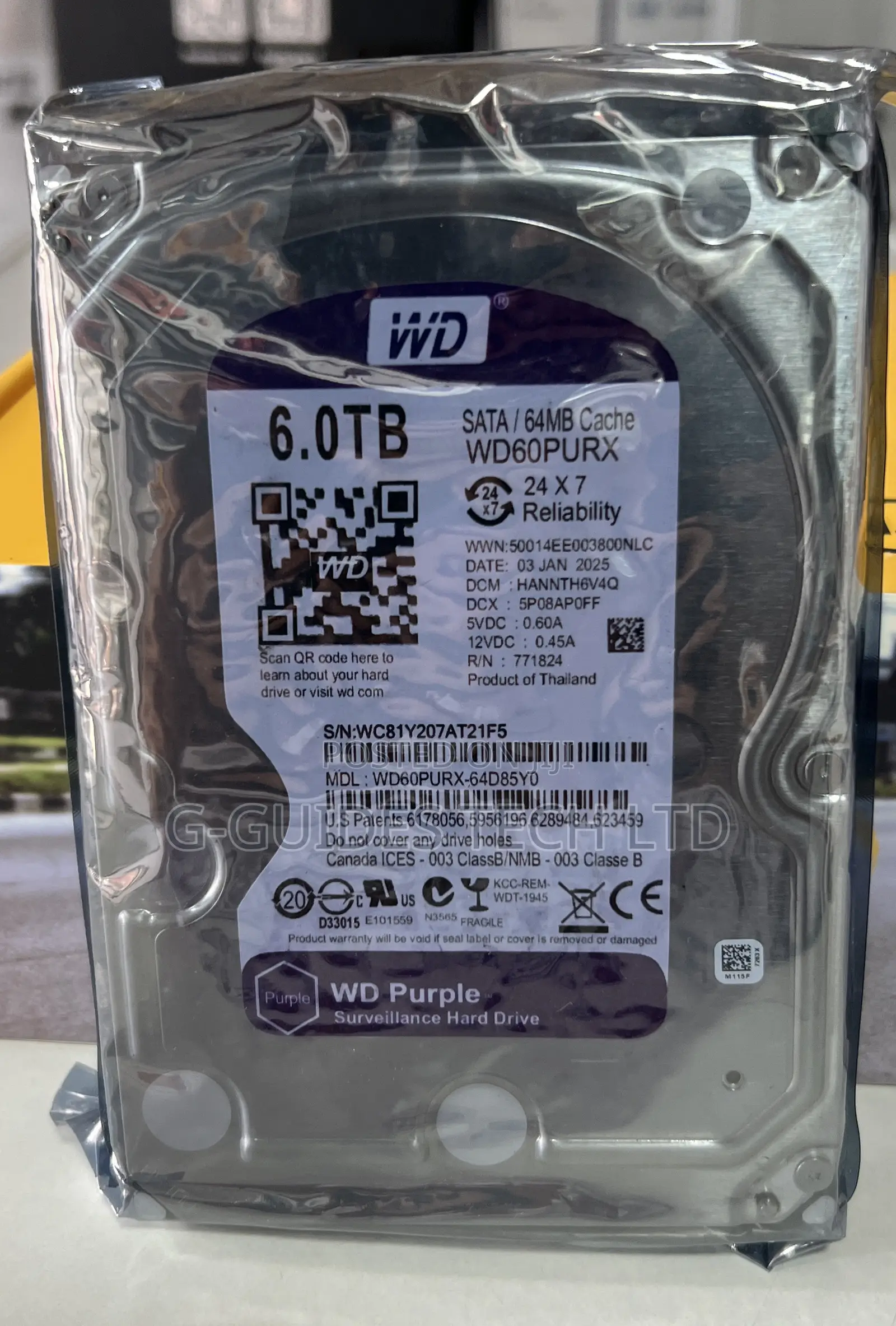 6tb Wd Surveillance Hard Drive, 6tb Western Digital HDD