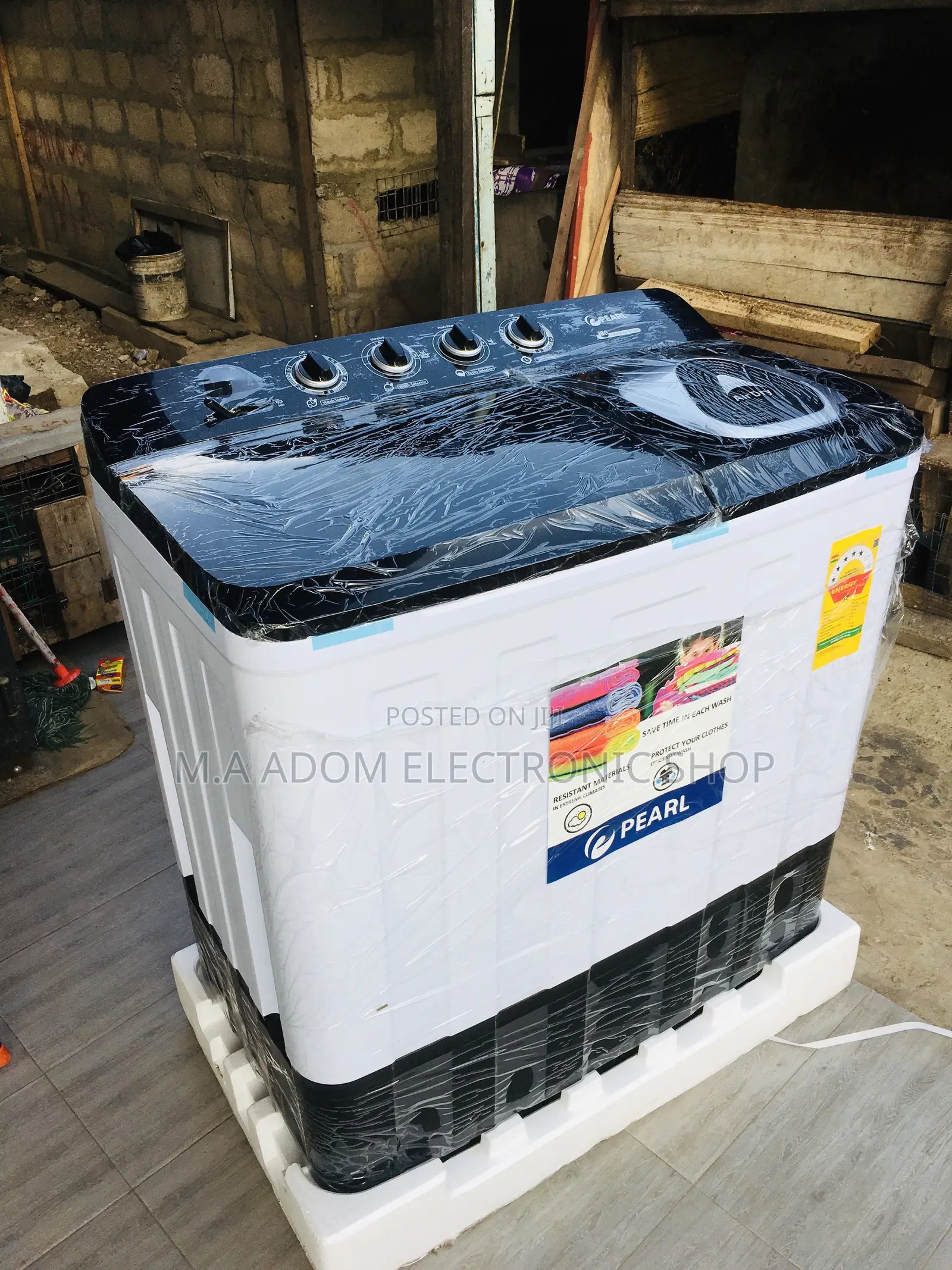 Air Dry 12kg Pearl Twin Tub Washing Machine