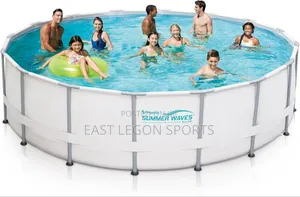 3.7 M 12ft Pool With Cover Filter Pump Swimming Pool