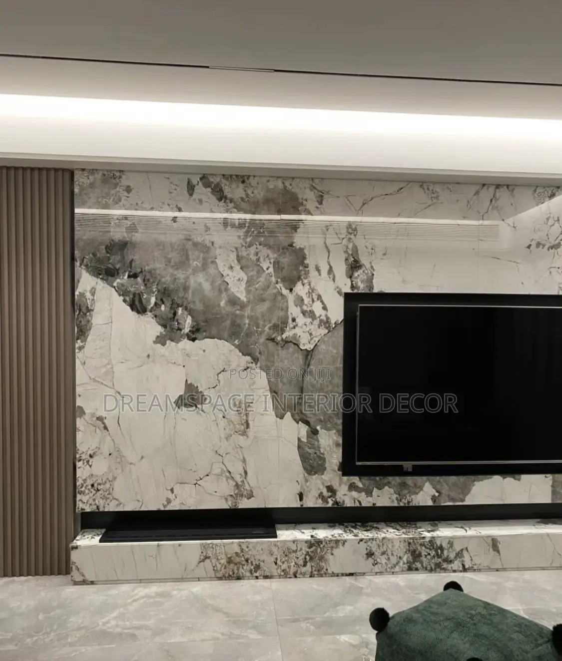 Modern Full Marble Tv Wall Panel – Sophisticated Timeless
