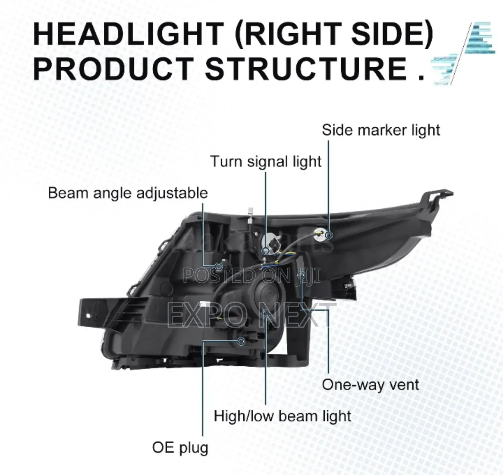 Headlight Halogen For Ford Explorer 2016-2019