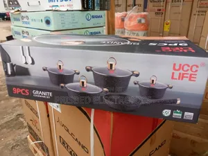 Ucc Life 9pcs Granite Cookware Set