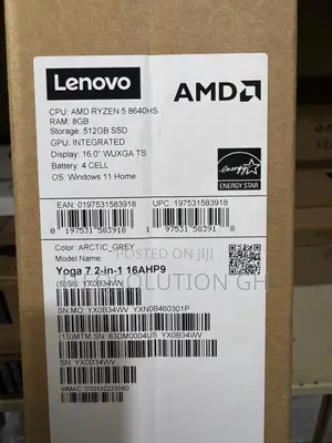 New Laptop Lenovo Yoga 7i 8GB AMD Ryzen 5 SSD 512GB