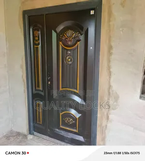 Black Anti-Rust One and Half Metal Door.