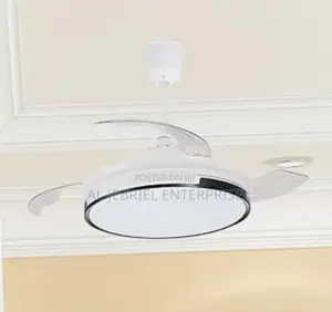 Retractable Ceiling Fan With Light