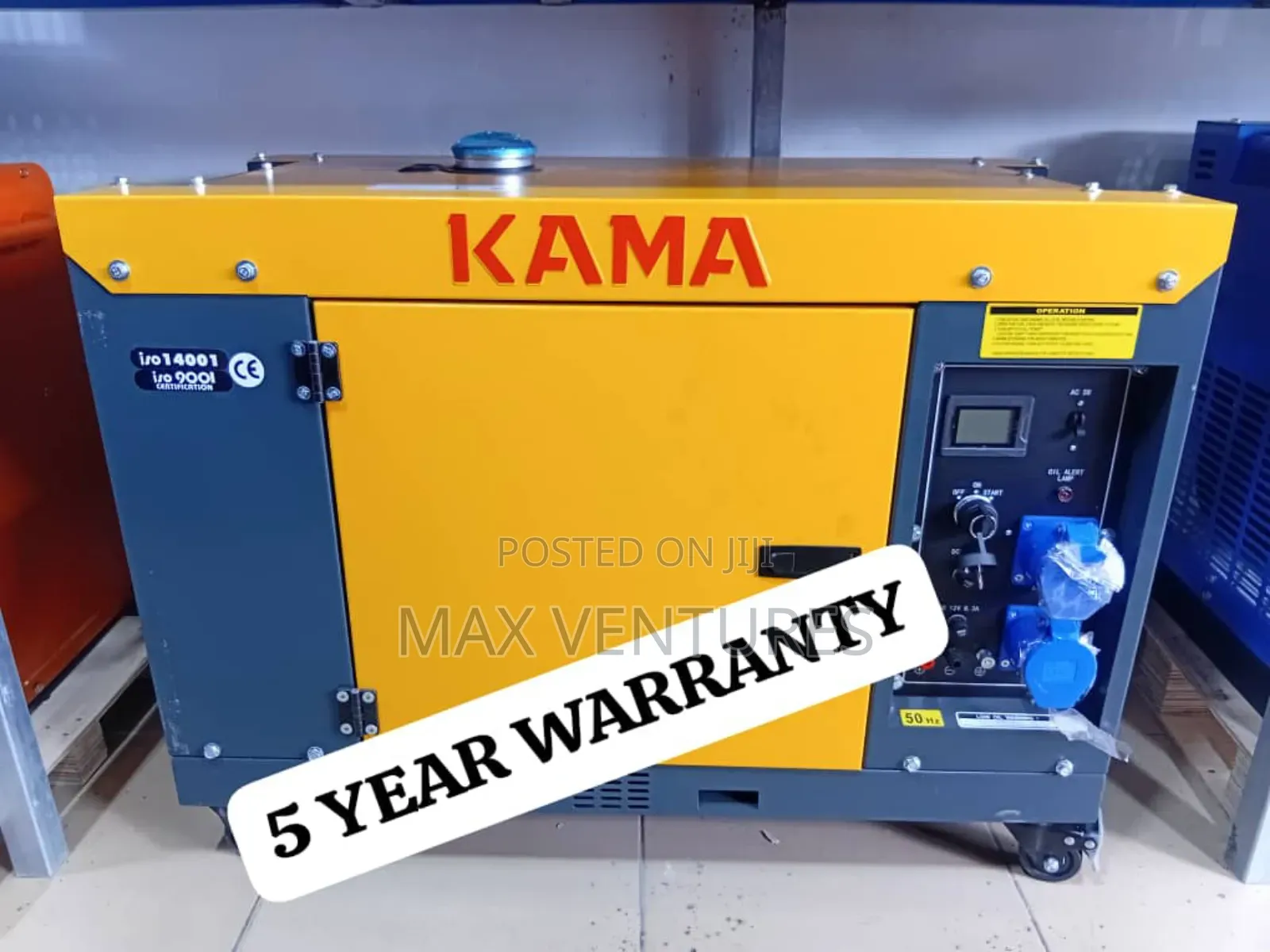 Ravishing 10kva Kama Diesel Generator 13000watts Strong Body