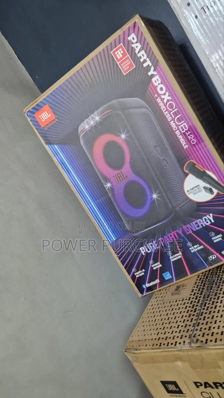 Elaborate JBL Partybox Club 120 With Wireless Mic Bundle