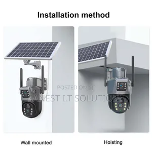 Solar Camera With Dual Lens With Alarm 4g