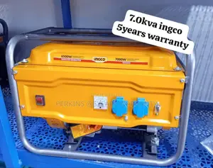 Yellow 7.0kva Ingco Petrol Generator 7000watts Generator