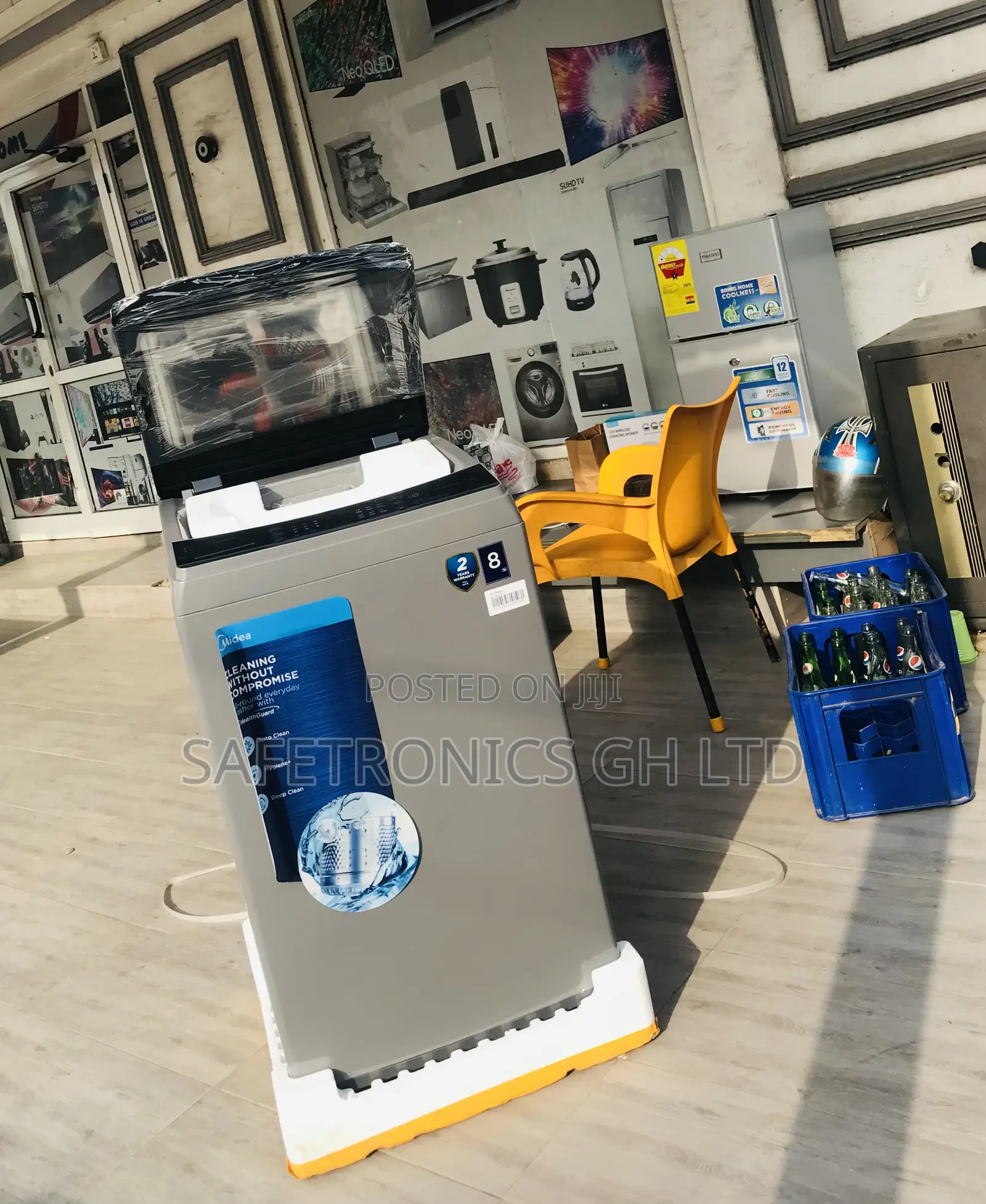 Super Spin Topload Midea Inverter 8kg Fullauto Washer
