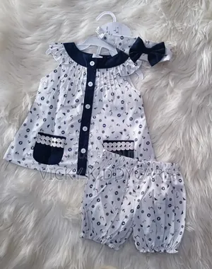 Casual Wear Dress for Girls With Headband.