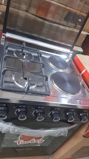 Royal Tech 60x60 Cooker| 2 Gas Burners| 2 Electric Hot Plate