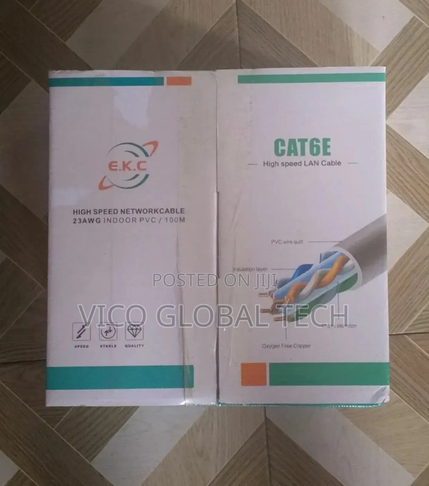 E.K.C Cat6 High-Speed Lan Cable 100m