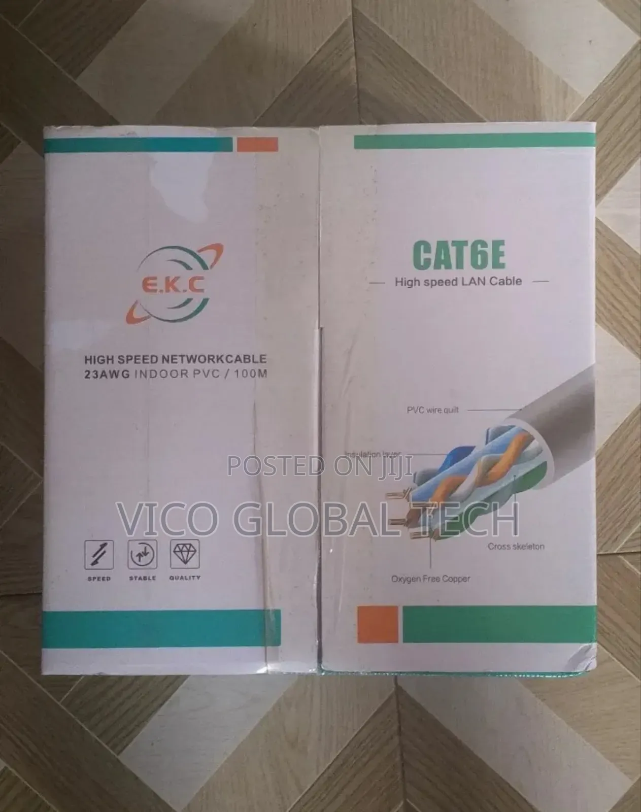 E.K.C Cat6 High-Speed Lan Cable 100m
