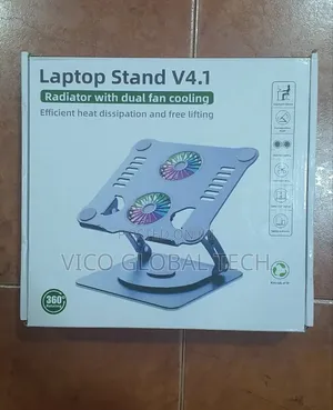 Laptop Stand With Dual Fan Cooling 360°