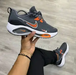 Nike Trainers Runner Grey White and Orange