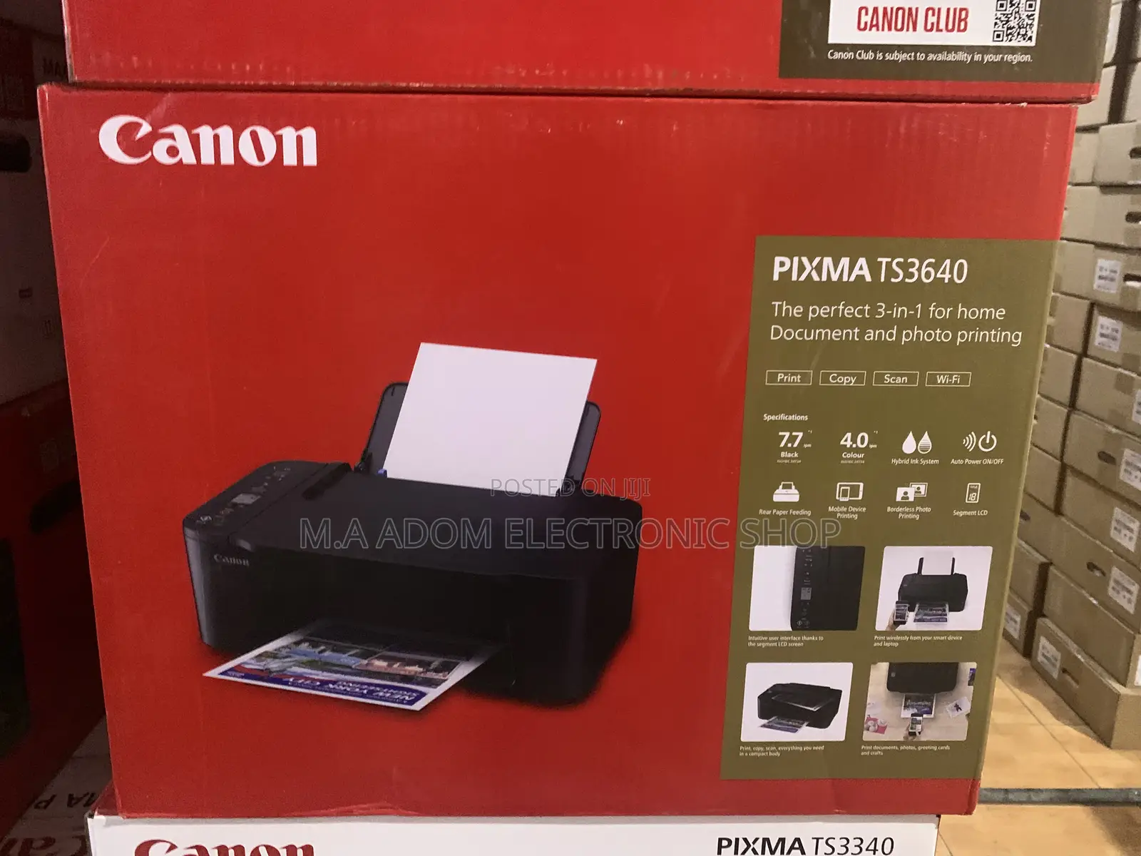 Canon Ts3640 Multi Functional Printer