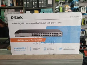 D-Link 24 Port Gigabit Poe Switch With 2 SFP DGS-F1024p
