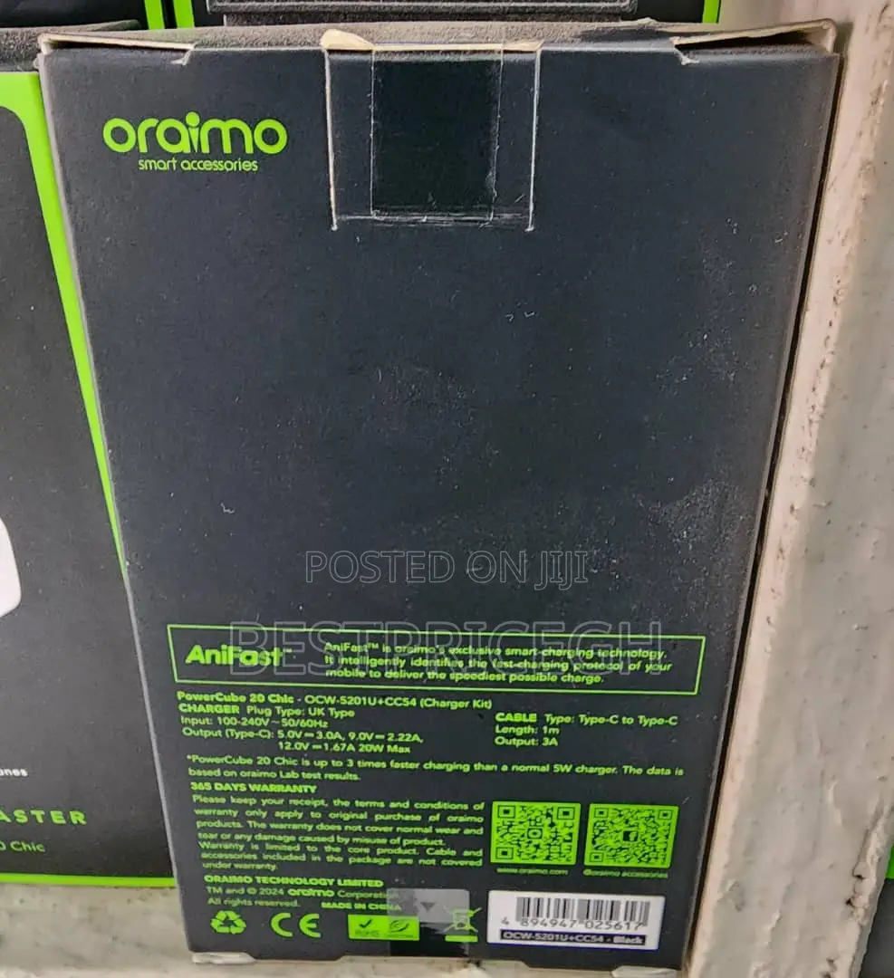 Oraimo Gan Faster Powercube 20 Chic 20w