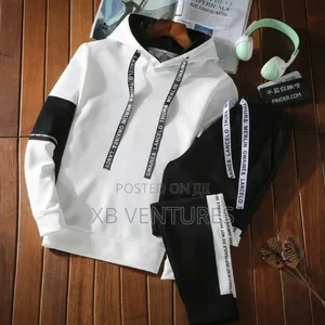 Men Sport Hoodie Jacket + Pants