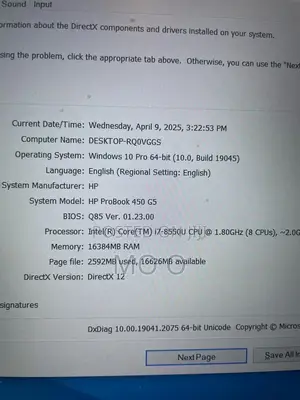 Laptop HP ProBook 450 G5 8GB Intel Core I7 SSD 256GB