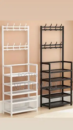 Five Layer Shoe And Coat Rack